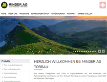 Tablet Screenshot of minderag.ch